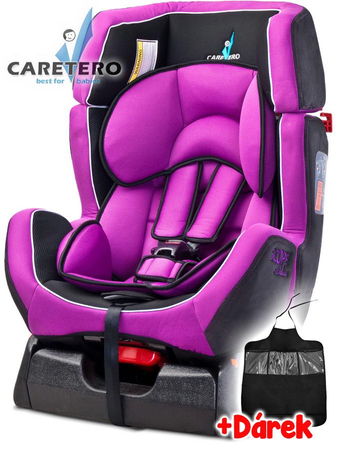 Autosedačka CARETERO Scope DELUXE purple 2016 + darček