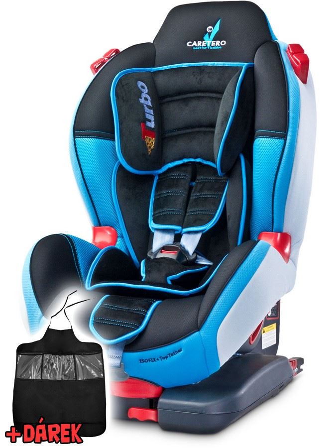 Autosedačka CARETERO Sport TurboFix blue 2016 + darček