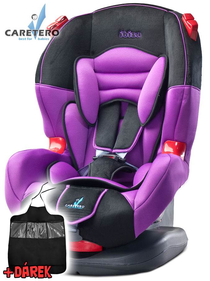 Autosedačka CARETERO IBIZA New purple 2016 + darček